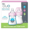 image:imageChicco Duo Hybrid Baby Bottle Glass Inside amp Plastic Outside 9 ozPink