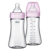 image:imageChicco Duo Hybrid Baby Bottle Glass Inside amp Plastic Outside 9 ozPink