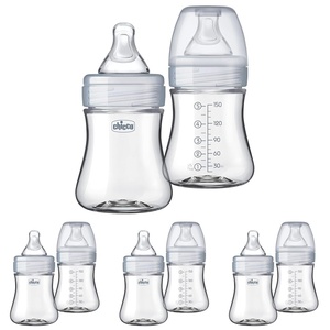 image:imageChicco Duo Hybrid Baby Bottle Glass Inside amp Plastic Outside 9 ozGris
