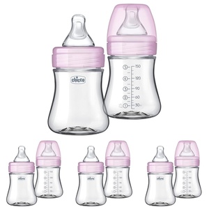 image:imageChicco Duo Hybrid Baby Bottle Glass Inside amp Plastic Outside 9 ozRosa