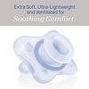 image:imageChicco Dual Soft Orthodontic Pacifier OnePiece Silicone 02m 2PackBlue