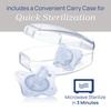 image:imageChicco Dual Soft Orthodontic Pacifier OnePiece Silicone 02m 2PackBlue