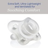 image:imageChicco Dual Soft Orthodontic Pacifier OnePiece Silicone 02m 2PackClear