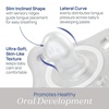 image:imageChicco Dual Soft Orthodontic Pacifier OnePiece Silicone 02m 2PackClear