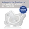 image:imageChicco Dual Soft Orthodontic Pacifier OnePiece Silicone 02m 2PackClear