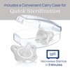 image:imageChicco Dual Soft Orthodontic Pacifier OnePiece Silicone 02m 2PackClear