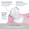image:imageChicco Dual Soft Orthodontic Pacifier OnePiece Silicone 02m 2PackGreyDusty Rose