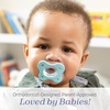 image:imageChicco Dual Soft Orthodontic Pacifier OnePiece Silicone 02m 2PackGreyUltramarine
