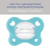 image:imageChicco Dual Soft Orthodontic Pacifier OnePiece Silicone 02m 2PackGreyUltramarine