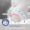 image:imageChicco Dual Soft Orthodontic Pacifier OnePiece Silicone 02m 2PackGreyUltramarine