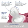 image:imageChicco Dual Soft Orthodontic Pacifier OnePiece Silicone 02m 2PackMulberry