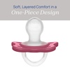 image:imageChicco Dual Soft Orthodontic Pacifier OnePiece Silicone 02m 2PackMulberry