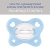 image:imageChicco Dual Soft Orthodontic Pacifier OnePiece Silicone 02m 2PackPearlSky