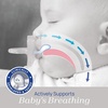 image:imageChicco Dual Soft Orthodontic Pacifier OnePiece Silicone 02m 2PackPearlSky