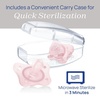 image:imageChicco Dual Soft Orthodontic Pacifier OnePiece Silicone 02m 2PackPink