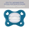 image:imageChicco Dual Soft Orthodontic Pacifier OnePiece Silicone 02m 2PackSapphire