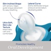 image:imageChicco Dual Soft Orthodontic Pacifier OnePiece Silicone 02m 2PackSapphire