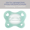 image:imageChicco Dual Soft Orthodontic Pacifier OnePiece Silicone 02m 2PackSeafoam