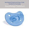 image:imageChicco PhysioForma Silicone Orthodontic Pacifier OnePiece 616m 2PackBlueGreen