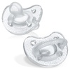 image:imageChicco PhysioForma Silicone Orthodontic Pacifier OnePiece 616m 2PackCrystal