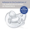 image:imageChicco PhysioForma Silicone Orthodontic Pacifier OnePiece 616m 2PackCrystal