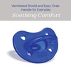 image:imageChicco PhysioForma Silicone Orthodontic Pacifier OnePiece 616m 2PackDark BlueGreen