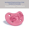 image:imageChicco PhysioForma Silicone Orthodontic Pacifier OnePiece 616m 2PackDark Pink
