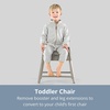 image:imageChicco Stack HiLo 6in1 MultiUse Convertible High Chair Reclines for Babies and Toddlers EasyClean Baby High Chair Booster Toddler Seat Combo  SandBeigeSand