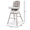 image:imageChicco Stack HiLo 6in1 MultiUse Convertible High Chair Reclines for Babies and Toddlers EasyClean Baby High Chair Booster Toddler Seat Combo  SandBeigeSand