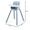 image:imageChicco Zest 4in1 High Chair Feeding Chair Toddler Chair Youth StoolCapri
