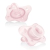 image:imageChicco Dual Soft Orthodontic Pacifier OnePiece Silicone 02m 2PackPink