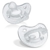 image:imageChicco PhysioForma Silicone Orthodontic Pacifier OnePiece 616m 2PackCrystal