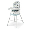 image:imageChicco Stack 123 MultiUse Convertible High Chair for Babies and Toddlers 5Point Harness and 3Position Recline EasyClean Baby High Chair Booster Stool Combo  CadizBlueCadiz