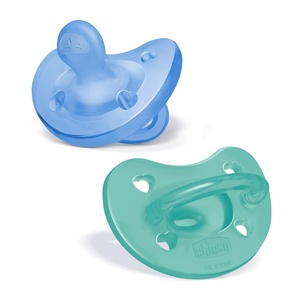 image:imageChicco PhysioForma Silicone Orthodontic Pacifier OnePiece 616m 2PackBlueGreen