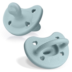 image:imageChicco PhysioForma Silicone Orthodontic Pacifier OnePiece 616m 2PackCoastal Blue