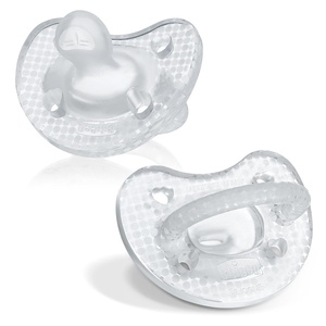 image:imageChicco PhysioForma Silicone Orthodontic Pacifier OnePiece 616m 2PackCrystal