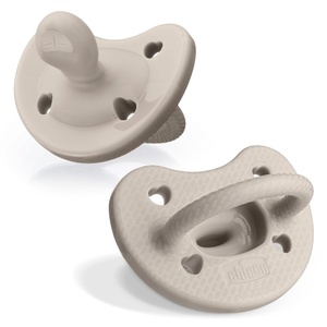 image:imageChicco PhysioForma Silicone Orthodontic Pacifier OnePiece 616m 2PackGrey