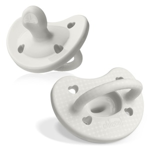 image:imageChicco PhysioForma Silicone Orthodontic Pacifier OnePiece 616m 2PackPearl Grey