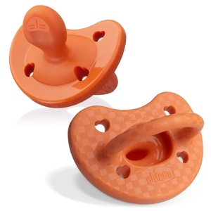 image:imageChicco PhysioForma Silicone Orthodontic Pacifier OnePiece 616m 2PackTerracotta