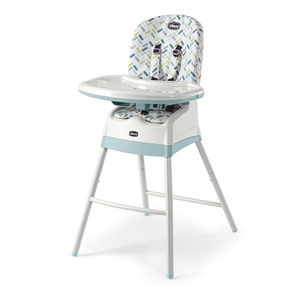 image:imageChicco Stack 123 MultiUse Convertible High Chair for Babies and Toddlers 5Point Harness and 3Position Recline EasyClean Baby High Chair Booster Stool Combo  CadizBlueCadiz