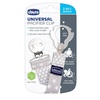 image:imageChicco 2in1 Universal Pacifier Clip with Loop amp Ring AttachmentFashion Pacifier Clip  Grey