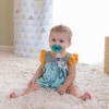 image:imageChicco 2in1 Universal Pacifier Clip with Loop amp Ring AttachmentFashion Pacifier Clip  Grey
