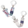 image:imageChicco 2in1 Universal Pacifier Clip with Loop amp Ring AttachmentFashion Pacifier Clip  Multicolor