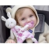 image:imageChicco Pocket Buddies Soft Pacifier HolderLovey Soothing Plush Toy Animal 0m Pink BunnyBlue