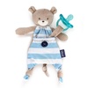 image:imageChicco Pocket Buddies Soft Pacifier HolderLovey Soothing Plush Toy Animal 0m Pink BunnyBlue