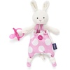 image:imageChicco Pocket Buddies Soft Pacifier HolderLovey Soothing Plush Toy Animal 0m Pink BunnyPink