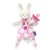 image:imageChicco Pocket Buddies Soft Pacifier HolderLovey Soothing Plush Toy Animal 0m Pink BunnyPink