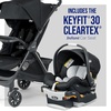 image:imageChicco Bravino ClearTex Travel System wKeyFit 30 Infant Car Seat amp BaseMossGreen