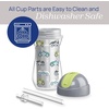 image:imageChicco Insulated FlipTop Straw Sippy Cup for Toddlers 12m 9oz 2PackCars  Checker
