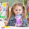 image:imageChicco Insulated FlipTop Straw Sippy Cup for Toddlers 12m 9oz 2PackDream PinkPurple
